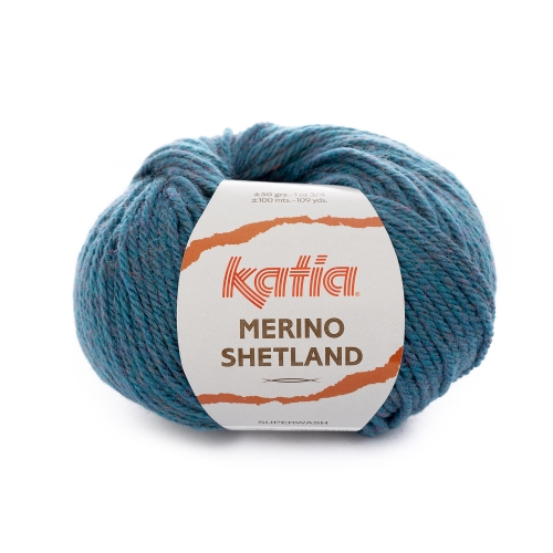 Merino Shetland von Katia 50g-Knäuel Farbe 106 grünblau